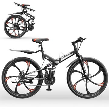 Bicicleta Montaña Plegable Outroad 26" 21 Velocidades