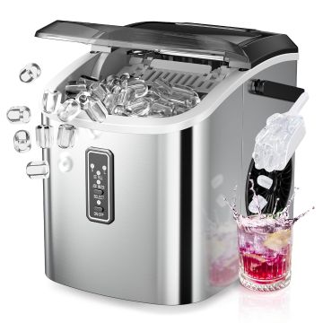 Fabricadora de hielo portátil EUHOMY 26 lb