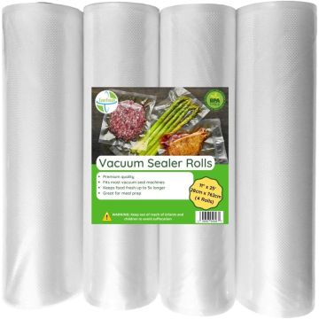 Rollos para sellador al vacío EverFresh 11" x 25', pack 4