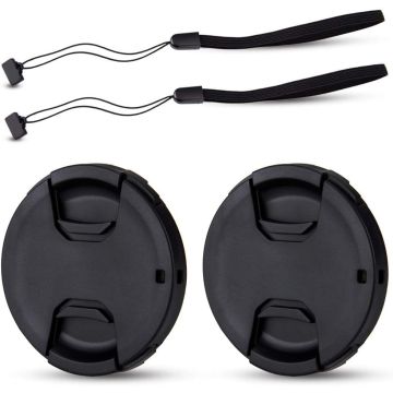 2 Tapas Frontales de Lentes 58mm JJC Pack
