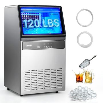Máquina comercial para fabricar hielo VEVOR 120 lbs/24H