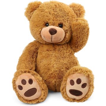 Peluche Oso de Peluche LotFancy, 20 Pulgadas, Marrón, Suave y Abrazable