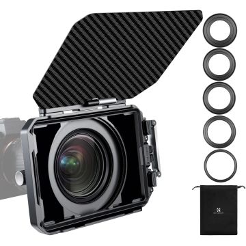 K&F CONCEPT Matte Box con anillos adaptadores 67-95mm