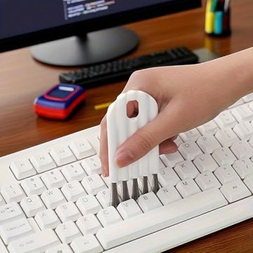 Cepillo de limpieza para teclado, herramienta de eliminación de polvo para computadoras, uso en oficina y hogar