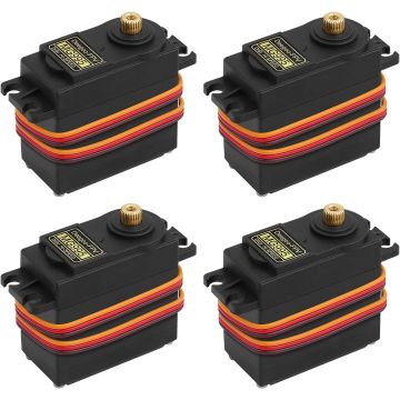 4 Paquetes Servomotor MG995 Engranaje Metal 13KG 180° Robot Coche