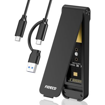 FIDECO M.2 NVMe SSD Caja Externa USB 3.2 10Gbps