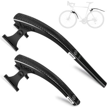 ENLEE Juego de 2 Guardabarros Reflectivos para Bicicleta 23-35mm