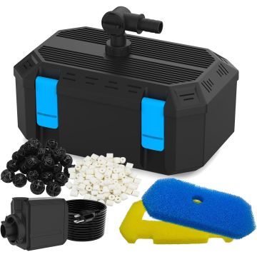 Bomba filtro para estanque 550GPH con filtración 4 etapas