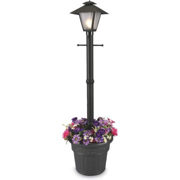 Lámpara de pie con macetero 80 pulgadas - Negro