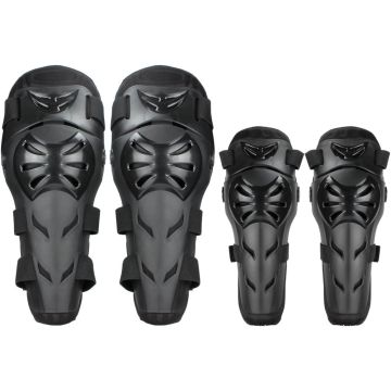 Protector de coderas y rodilleras para moto GES 4 pzas