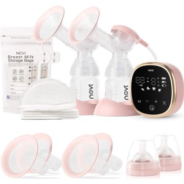 Bomba de Leche Eléctrica NCVI 8782 Portátil Doble con 4 Modos y 9 Niveles