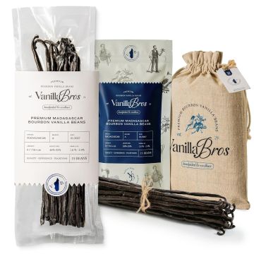 15 Vainas de Vainilla de Madagascar Grado A - Vainilla Bourbon Gourmet 6.3-8.3
