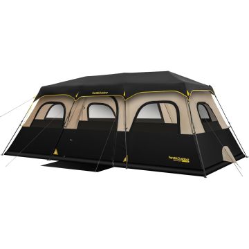 FanttikOutdoor Carpa Instantánea para 12 Personas 120x216x80in Khaki