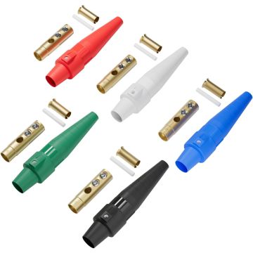 5 conectores Cam Lock hembra 400A para energía