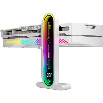 Soporte para GPU con pantalla de temperatura, ajustable en altura