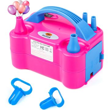 Inflador eléctrico portátil para globos con doble boquilla