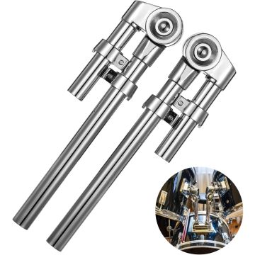 2 Soportes Ajustables para Tom Drum de Metal