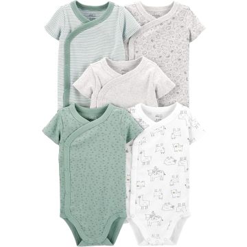 Pack de 5 Bodies para Bebé Unisex con Broches Laterales