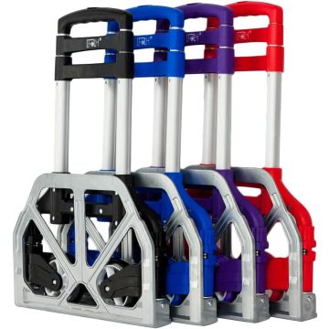 Carro de Mano Plegable FCH, Aluminio, 165 lbs, Negro