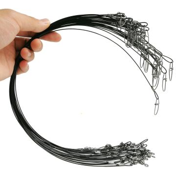 Líderes de pesca de acero inoxidable 30 piezas 19 pulgadas 100 lb