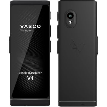 Dispositivo traductor Vasco V4 112 idiomas negro
