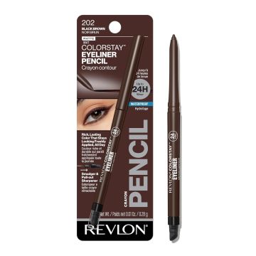 Revlon ColorStay Lápiz Delineador Ojos Waterproof Negro Marrón 0.01oz
