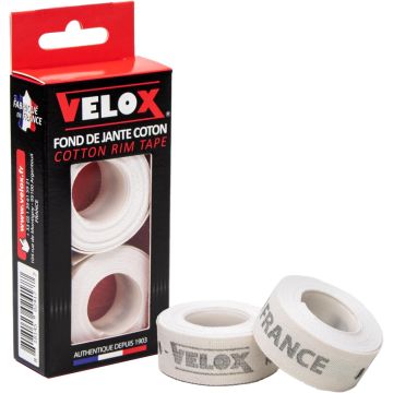 Velox cinta para llanta blanca 16 mm x 2 m pack 2