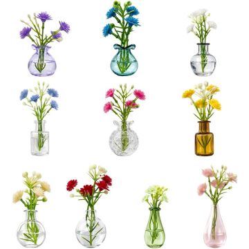 Imanes de nevera mini jarrón 10 pack vidrio magnético transparente