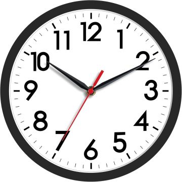 Reloj de Pared AKCISOT Analógico 8 Pulgadas Silencioso