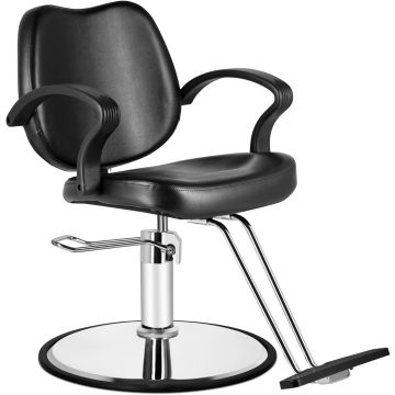Silla para peluquería con bomba hidráulica 330 lb negra