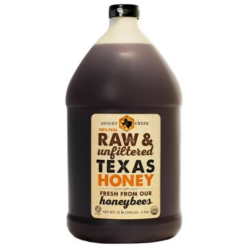 Desert Creek Honey - Miel cruda sin filtrar - 192 oz - Envasada en EE.UU.