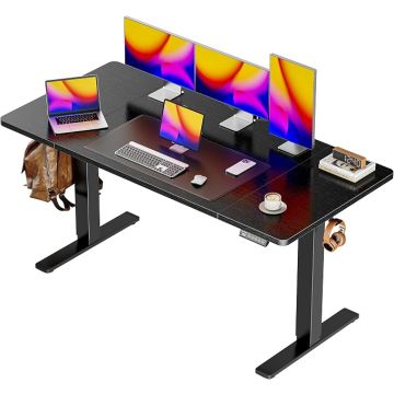 Escritorio Ajustable Electrico Standing Desk 140x70 cm Negro