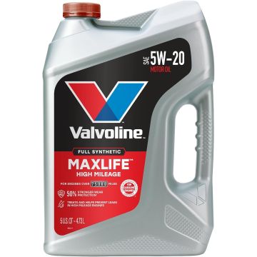 Valvoline MaxLife High Mileage Synthetic 5W-20 Aceite Motor 5 Quart