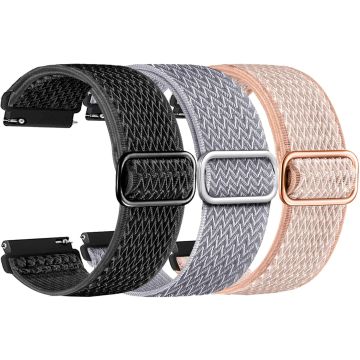 Correas para Smartwatch Veryfit 22mm Nylon Elásticas 3 Paq