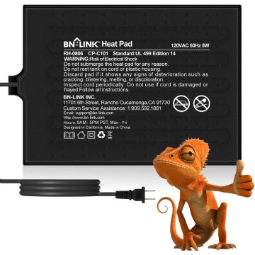 Almohadilla Térmica para Reptiles BN-LINK 6x8 Pulgadas 8W