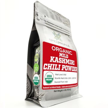 Spice Profile USDA Organic Low Heat Kashmiri Chili Powder, 4 oz