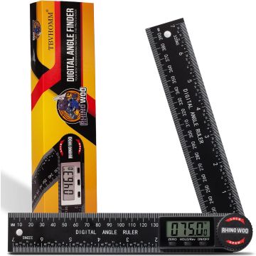 Medidor digital de ángulos con regla de 7 pulgadas