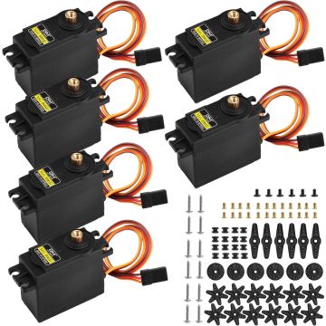 Aideepen 6-Pack MG996R Servomotor Digital Engranaje Metálico