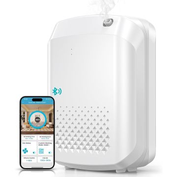 Difusor de Aromas Sin Agua XEITIN 400ml, Cobertura 3000 Sq.Ft, Control Bluetooth