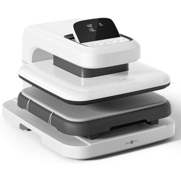 Termofijadora Automática HTVRONT Auto Heat Press 2 para Camisetas 15x15