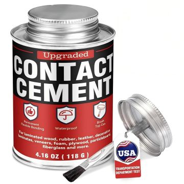Pegamento de Contacto Nexkayee 4.16 oz con Brocha - Neopreno de Alta Resistencia