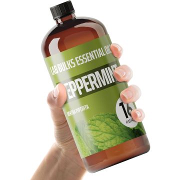 Lab Bulks Aceite Esencial de Menta, 16 oz, 1 Paquete