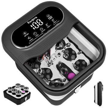 Ranjova Spa de Pés Eléctrico Plegable con Calor y Masaje Shiatsu