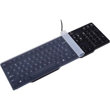 Protector de Teclado de Silicona Transparente Universal para PC