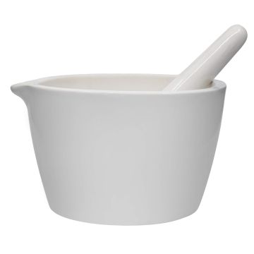 Mortero y maja de porcelana EISCO 64oz