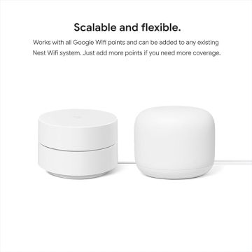 Google WiFi AC1200 Mesh Router Sistema 3 Paquetes 4500 Sq Ft Cobertura
