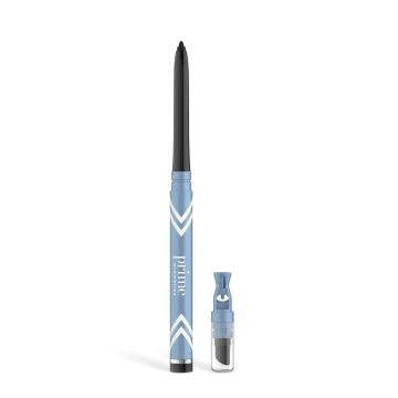 Prime Prometics PrimeEyes Glide Delineador para Mujeres Maduras - Resistente al Agua y de Larga Duración - Negro