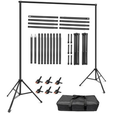 Soporte para fondo fotográfico ajustable 10x8 ft HEMMOTOP