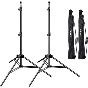 Soporte para luz fotográfica portátil EMART 7 pies, 2 unidades