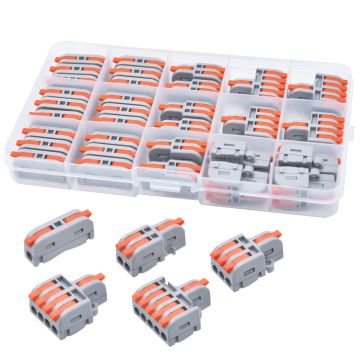 Kit 32 Conectores Rápidos de Palanca para Cable Eléctrico